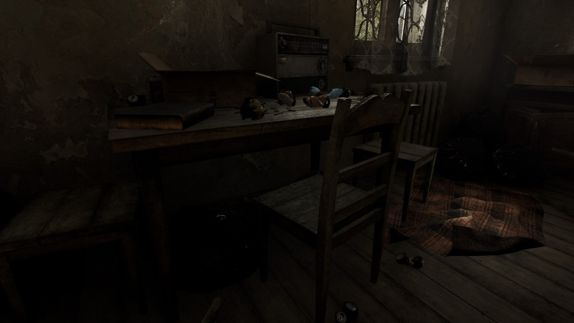 Abandoned Room Low-poly 3D model_7