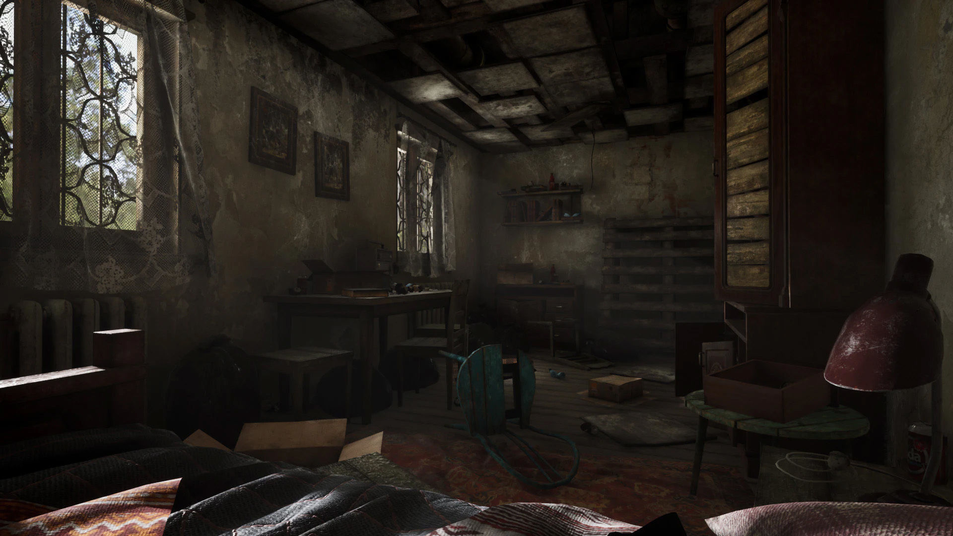 Abandoned Room Low-poly 3D model_5