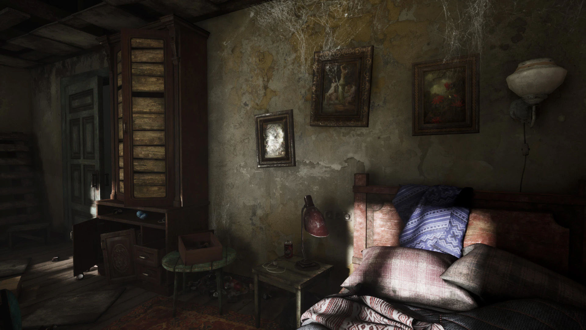 Abandoned Room Low-poly 3D model_4