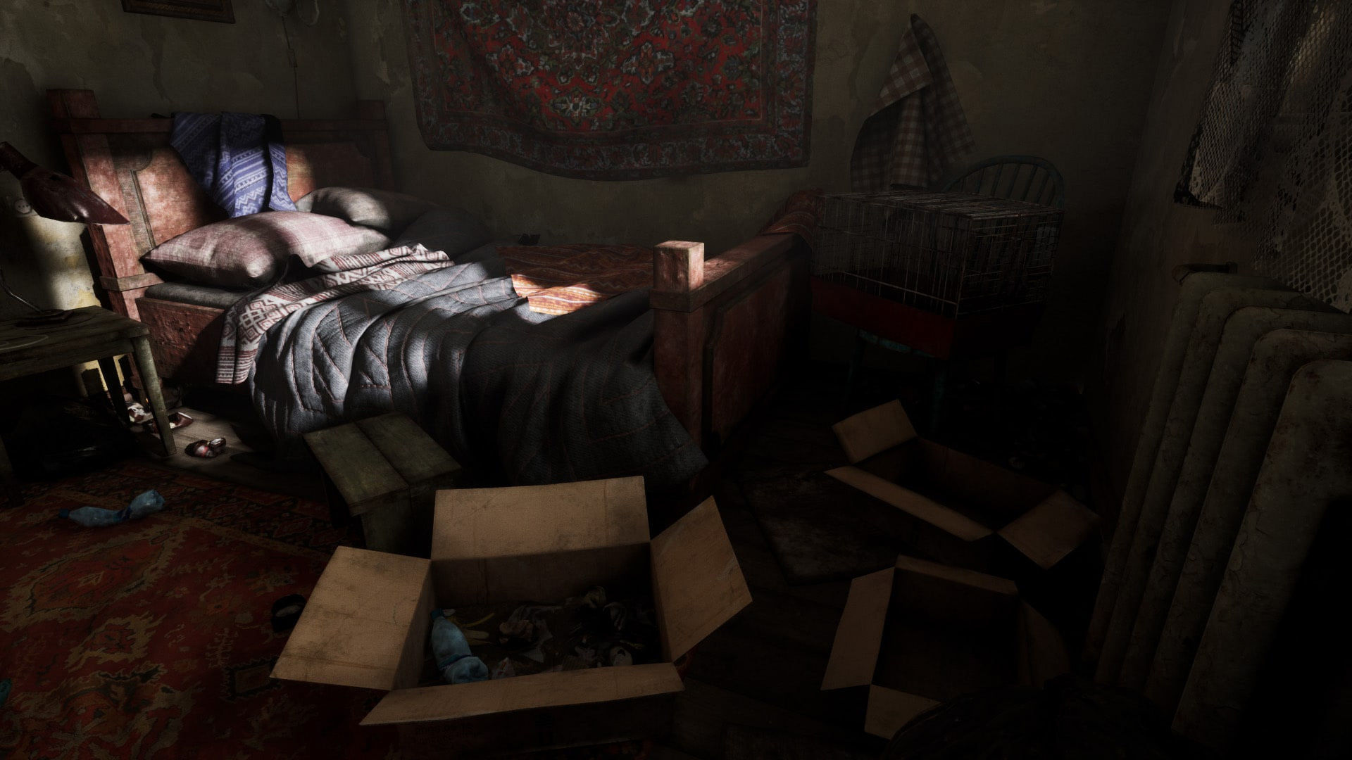 Abandoned Room Low-poly 3D model_16