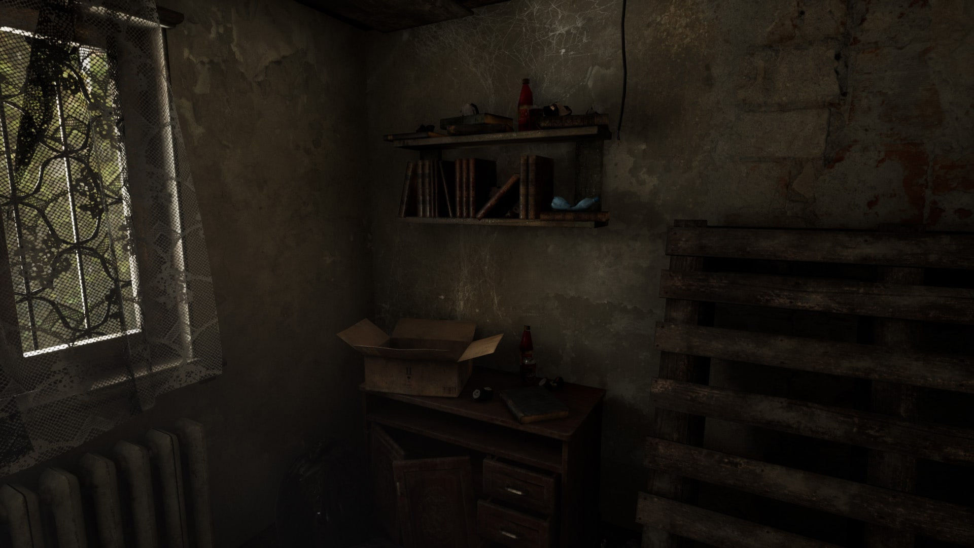 Abandoned Room Low-poly 3D model_10