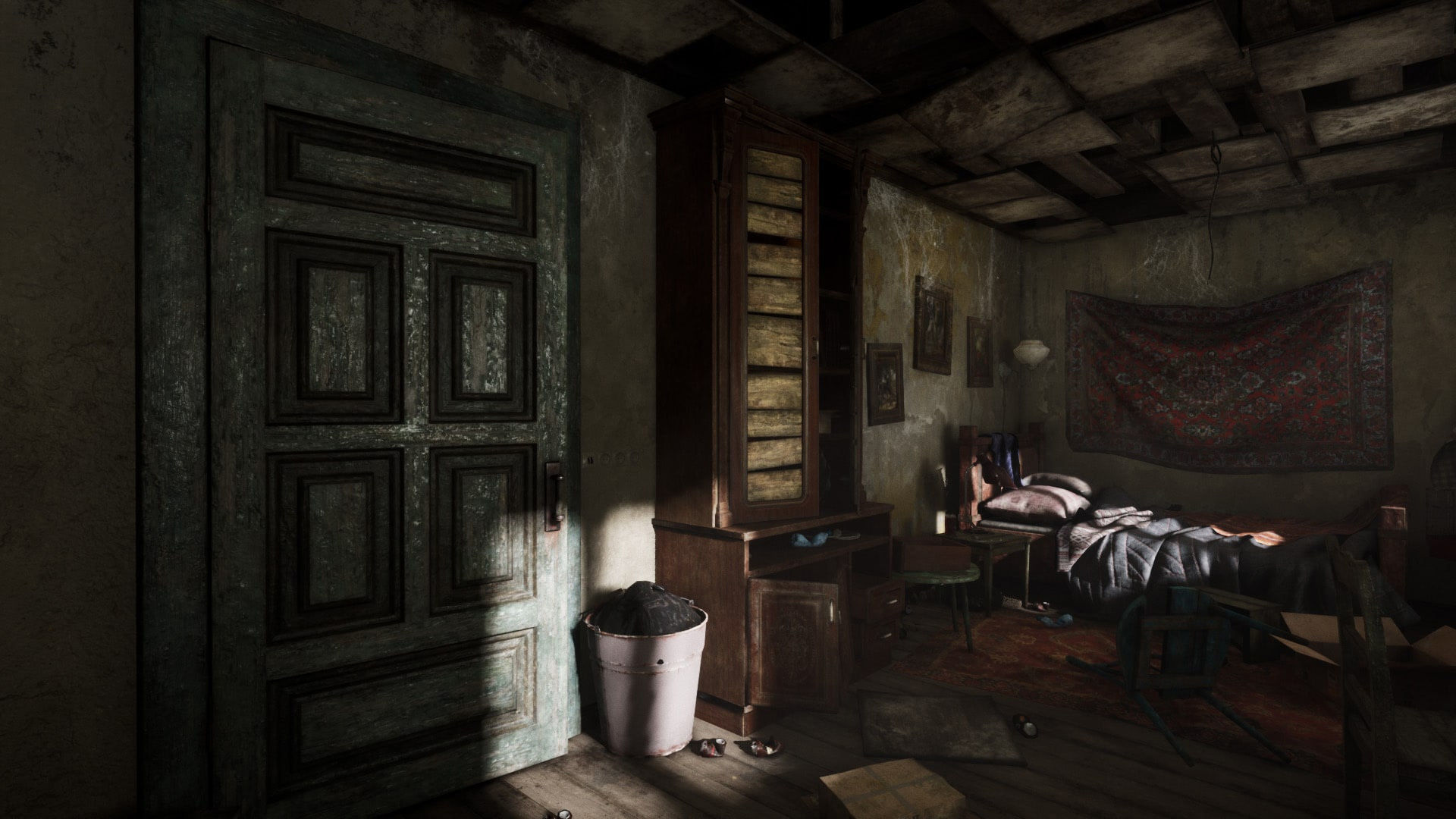 Abandoned Room Low-poly 3D model_12