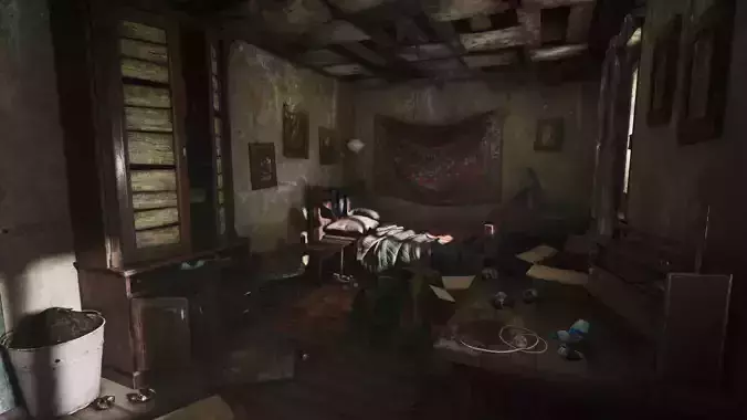 Abandoned Room Low-poly 3D model