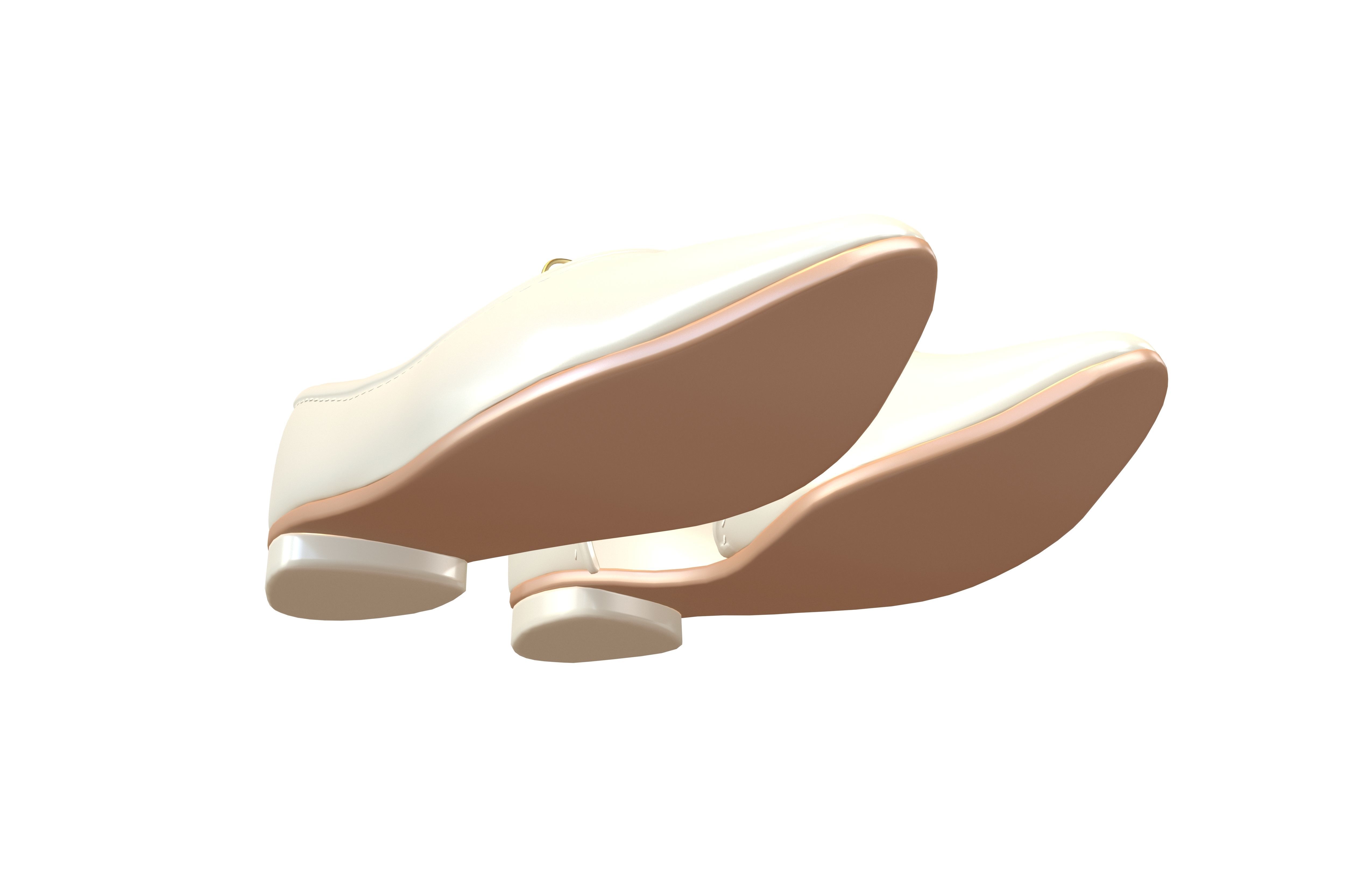Flat Shoes v3 003 Low-poly 3D model_3