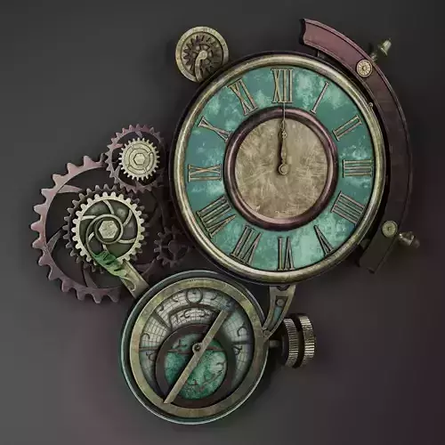 Wall Clock  Veronese Design Low-poly 3D model