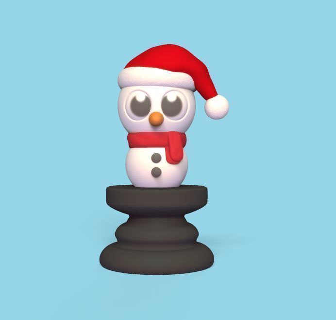 Christmas Chess 3D print model_7