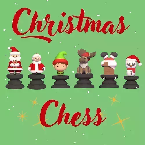 Christmas Chess 3D print model