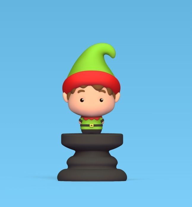 Christmas Chess 3D print model_4