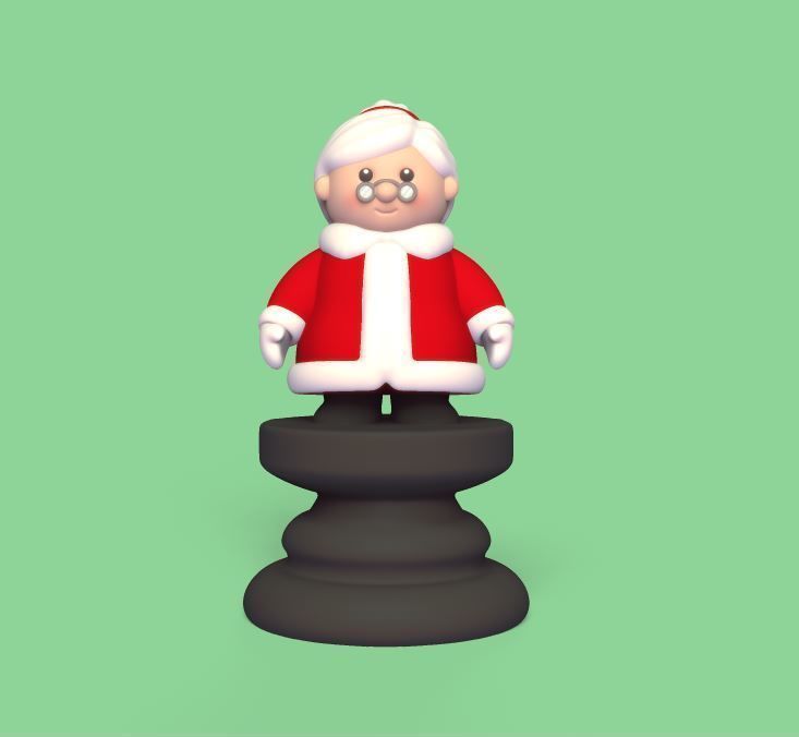 Christmas Chess 3D print model_3