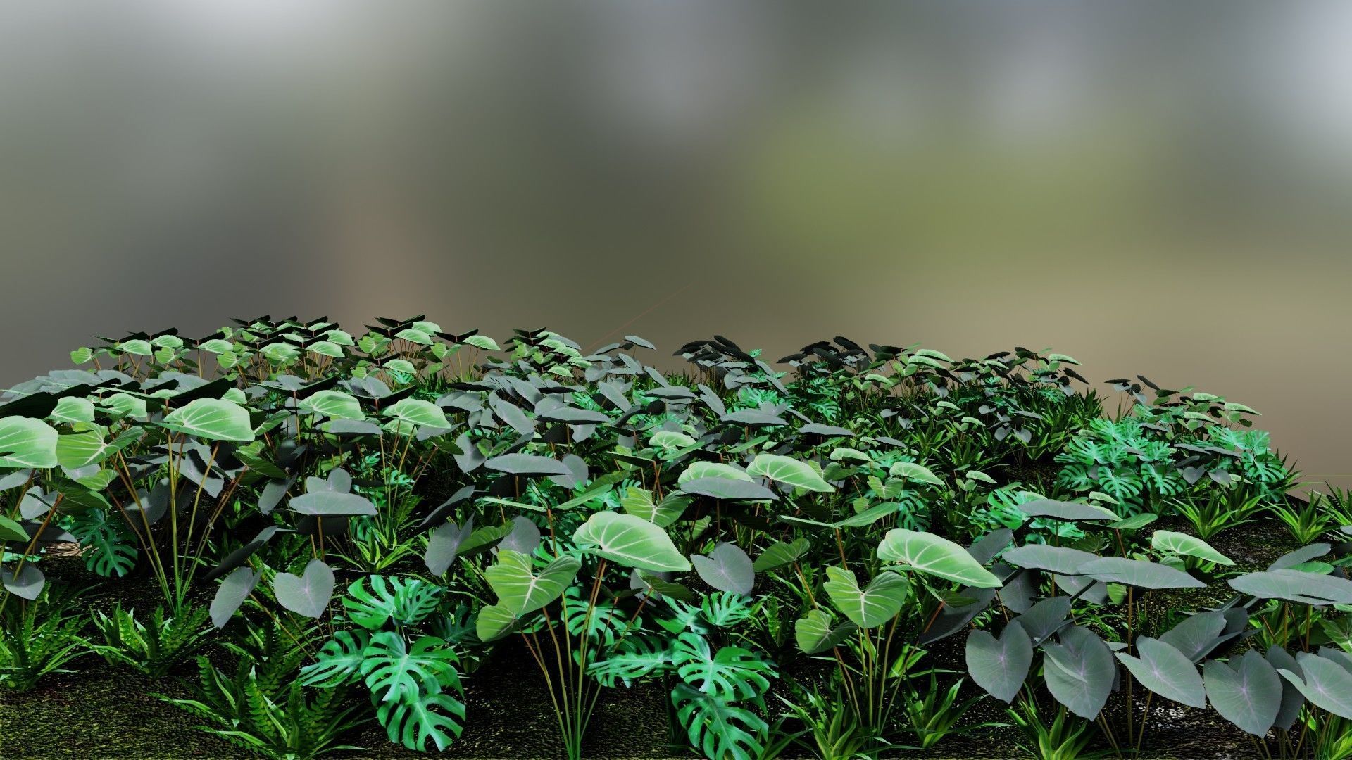 plants for games Low-poly 3D model_1