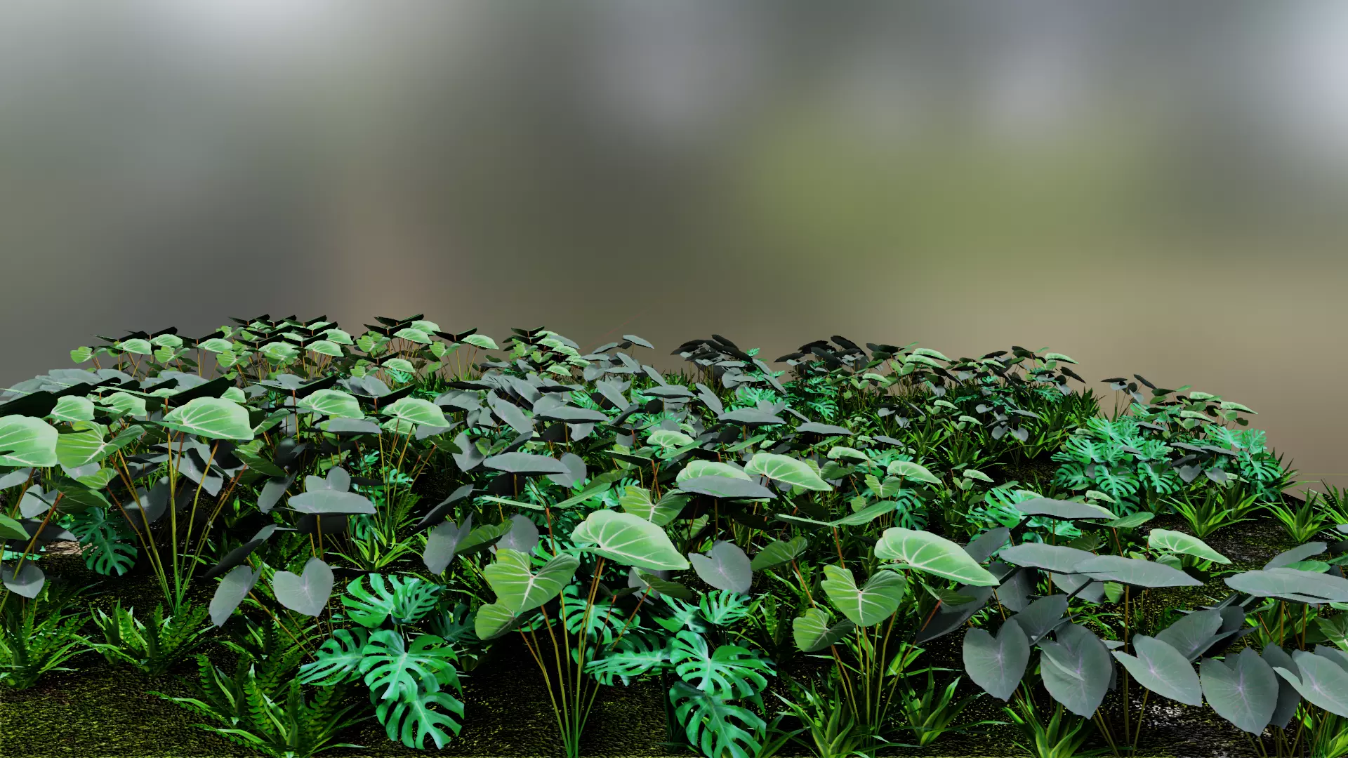 plants for games Low-poly 3D model_0