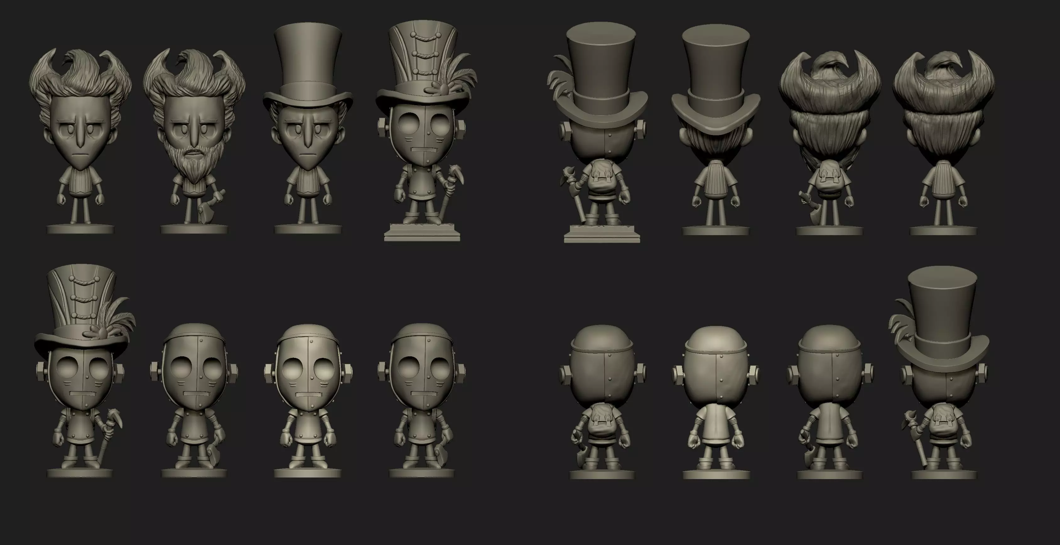 Dont Starve characters 3D print model_0