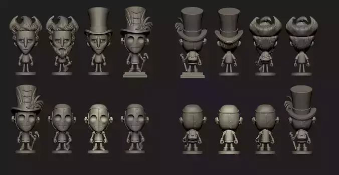 Dont Starve characters 3D print model