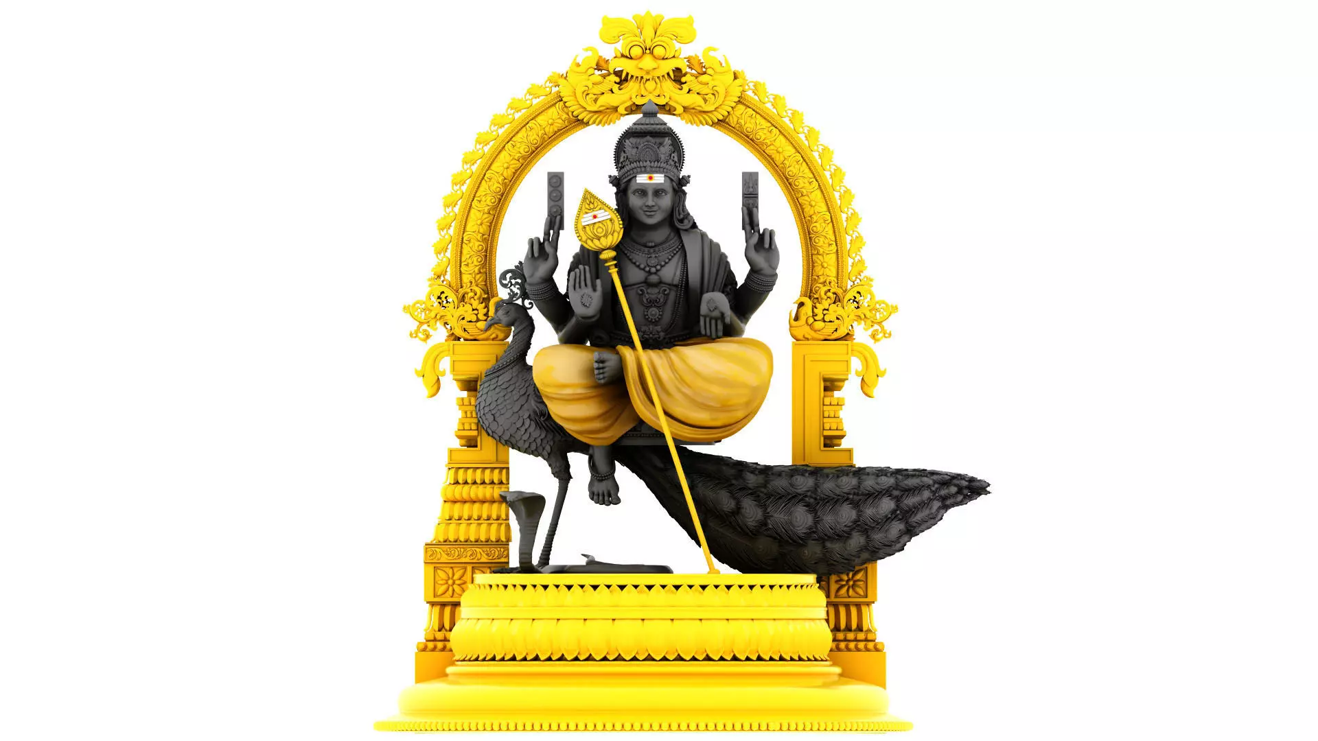 lord murugan muruga 3d model 3D model_0