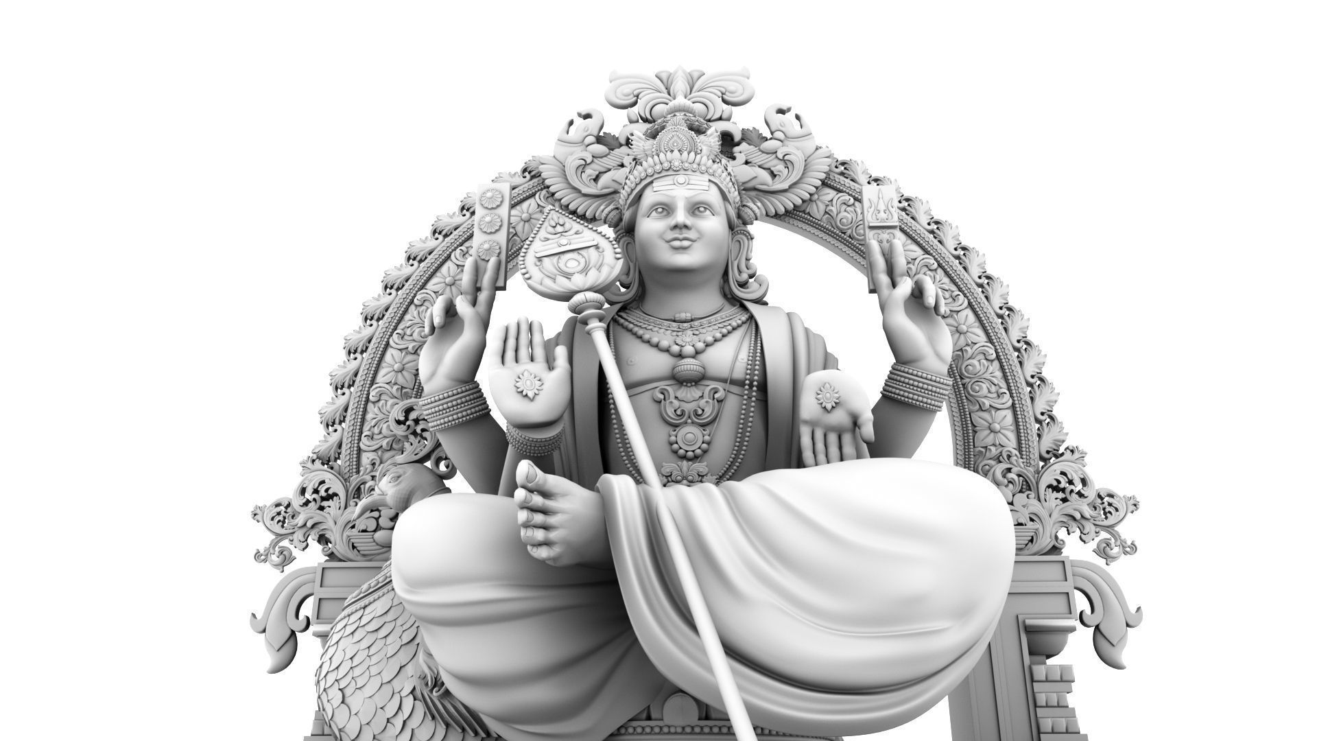 lord murugan muruga 3d model 3D model_7