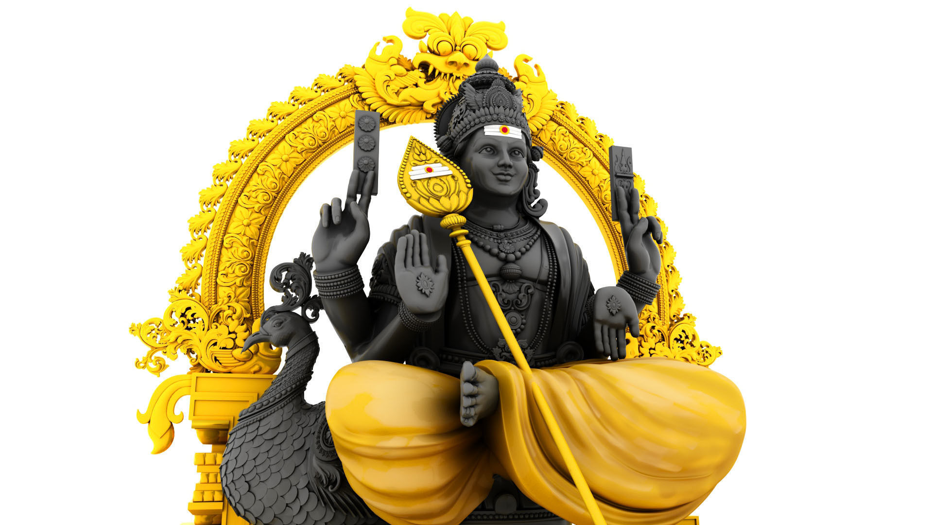 lord murugan muruga 3d model 3D model_2