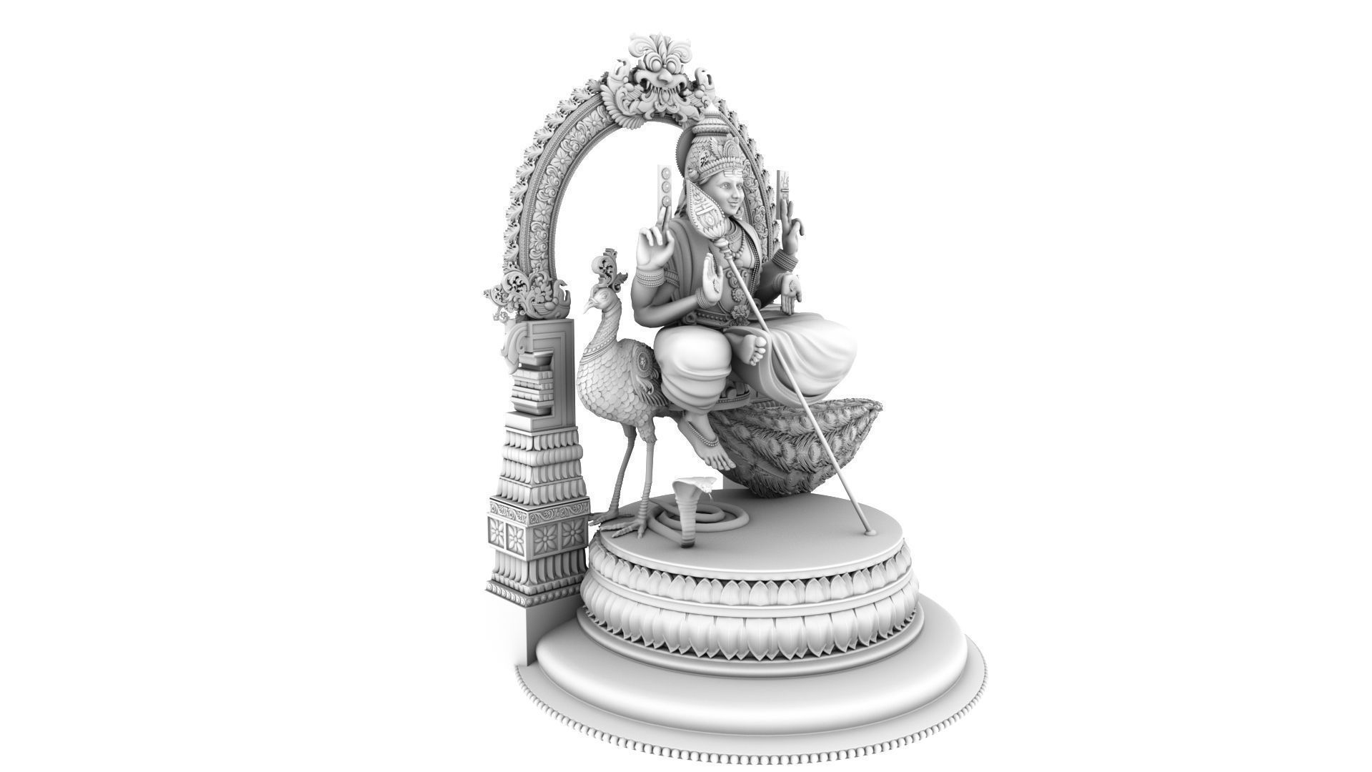 lord murugan muruga 3d model 3D model_10