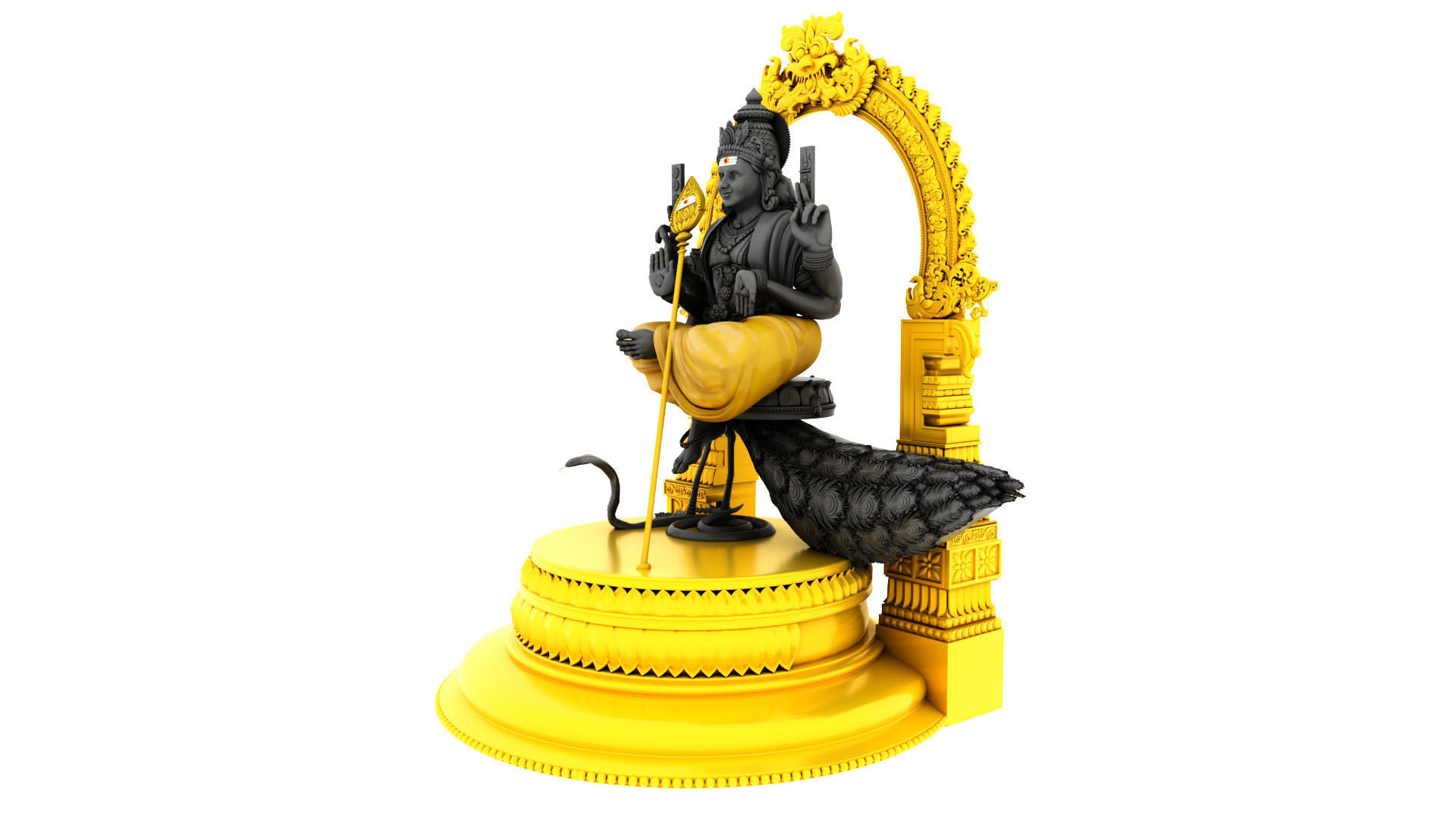 lord murugan muruga 3d model 3D model_6