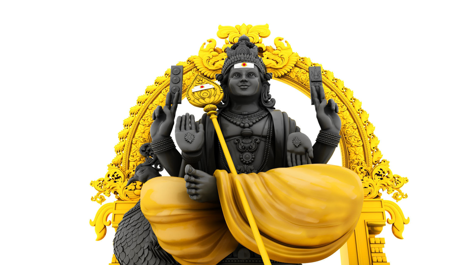 lord murugan muruga 3d model 3D model_1