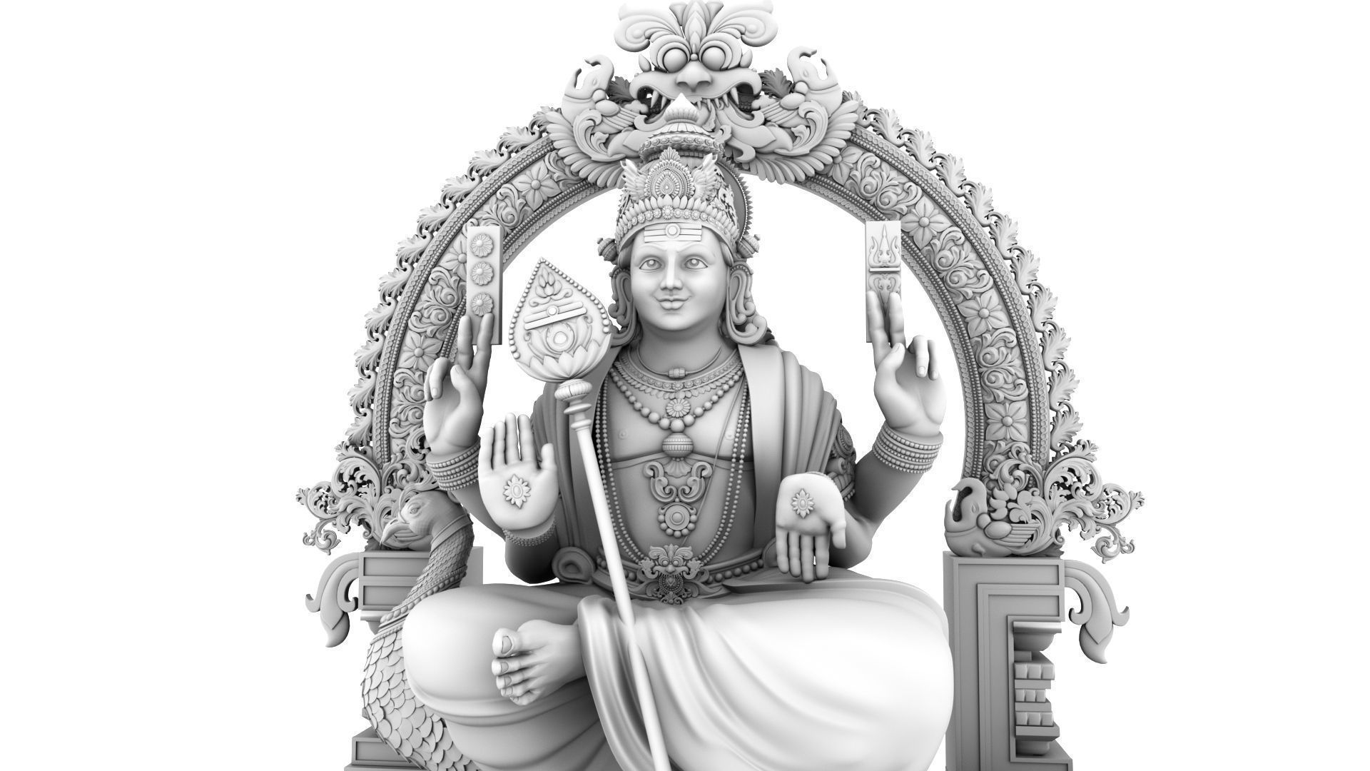 lord murugan muruga 3d model 3D model_19