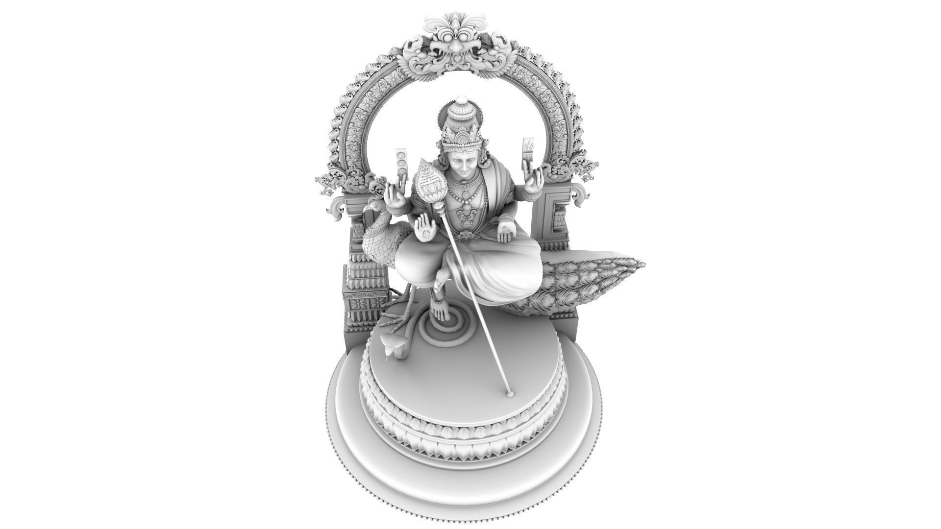 lord murugan muruga 3d model 3D model_8
