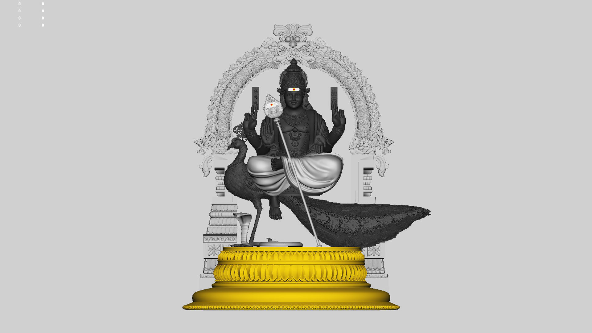 lord murugan muruga 3d model 3D model_11