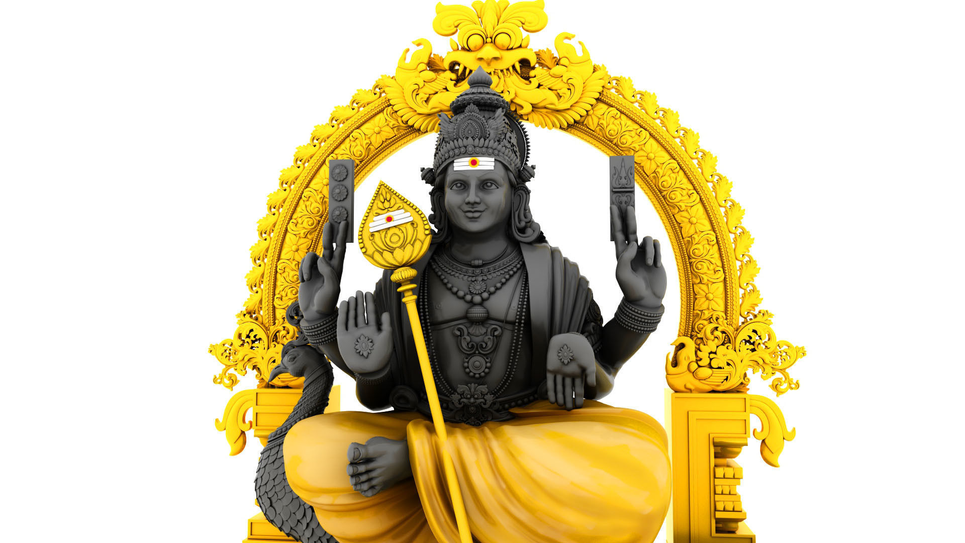 lord murugan muruga 3d model 3D model_3