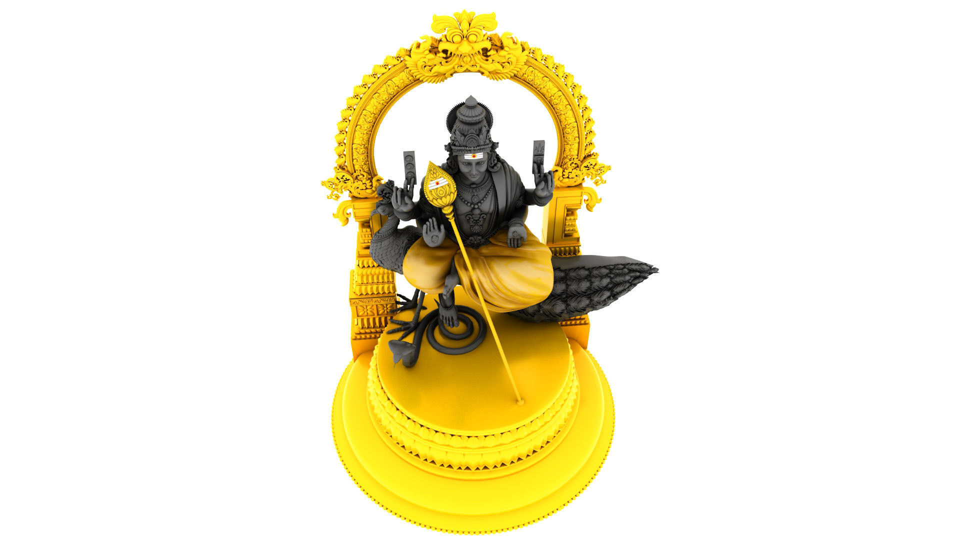 lord murugan muruga 3d model 3D model_4