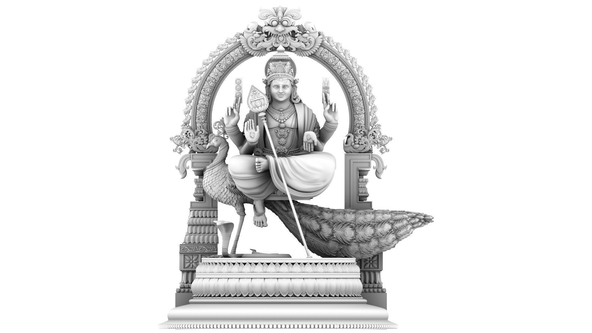 lord murugan muruga 3d model 3D model_18