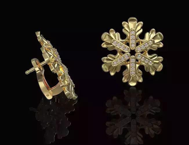 Round leaves Earrings