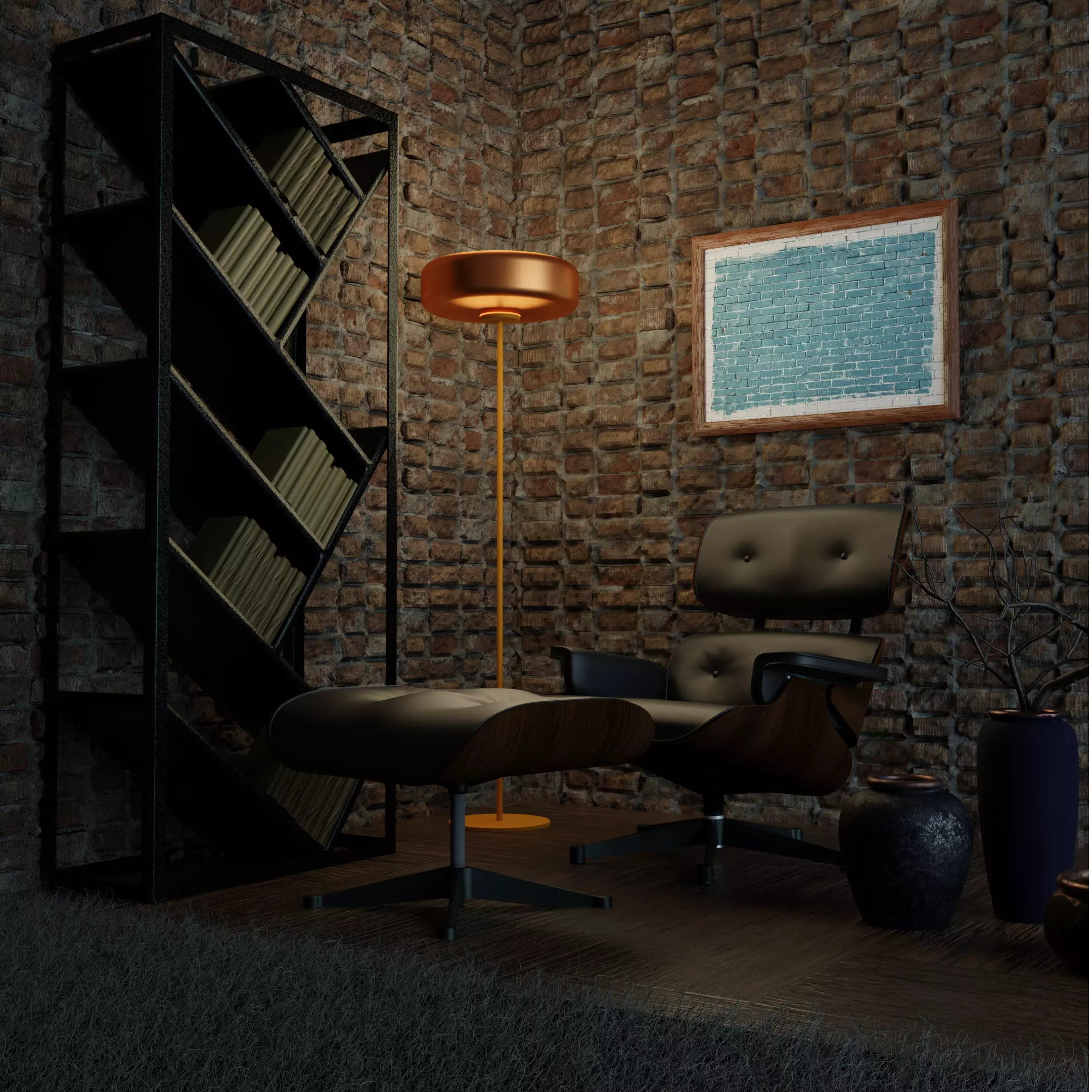 Reading room Free 3D model