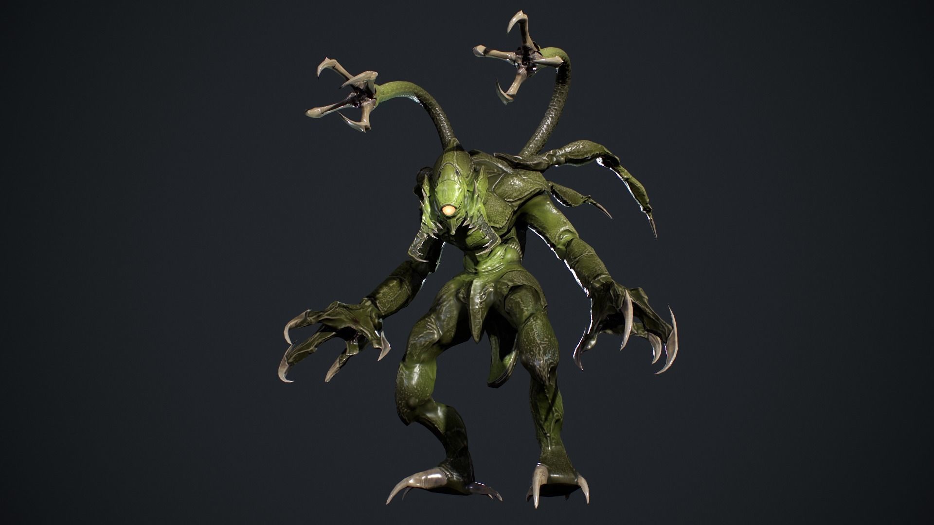 Beast Creature Low-poly 3D model_13