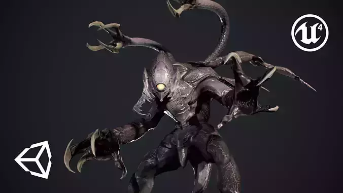 Beast Creature Low-poly 3D model