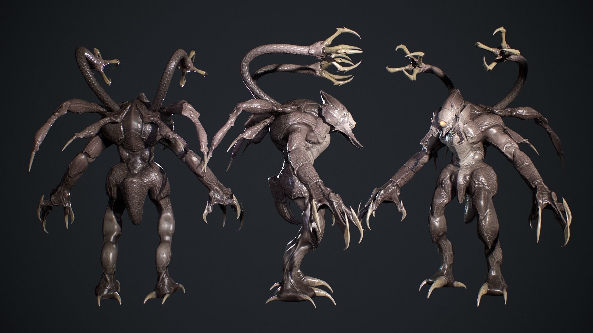 Beast Creature Low-poly 3D model_8