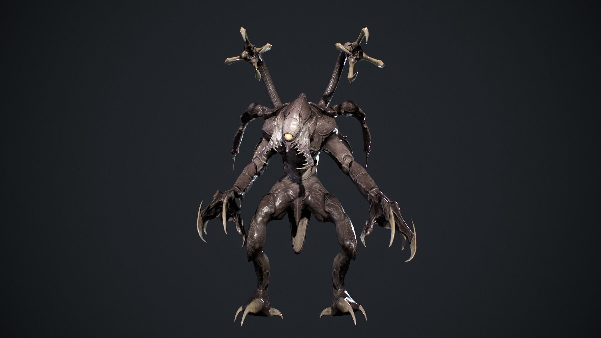 Beast Creature Low-poly 3D model_18