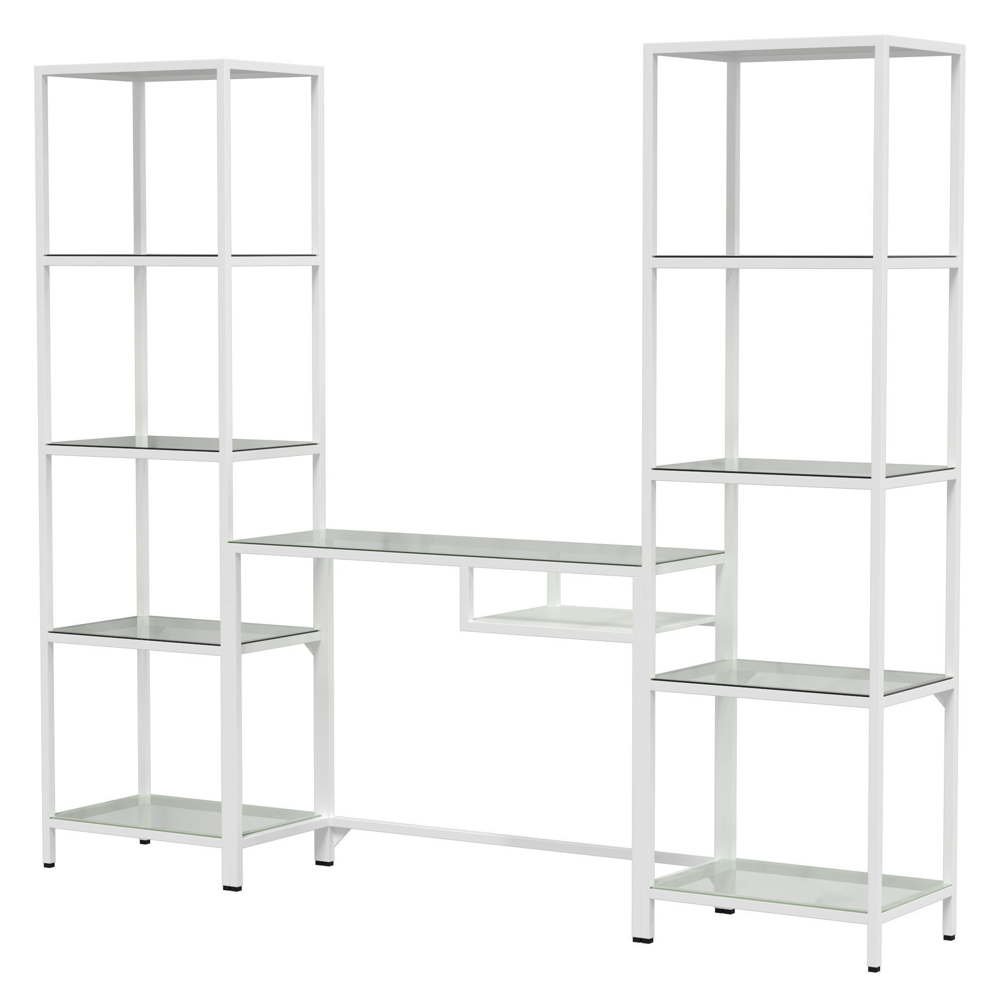 IKEA VITTSJO VETSE Shelving unit with laptop table 3D model_2