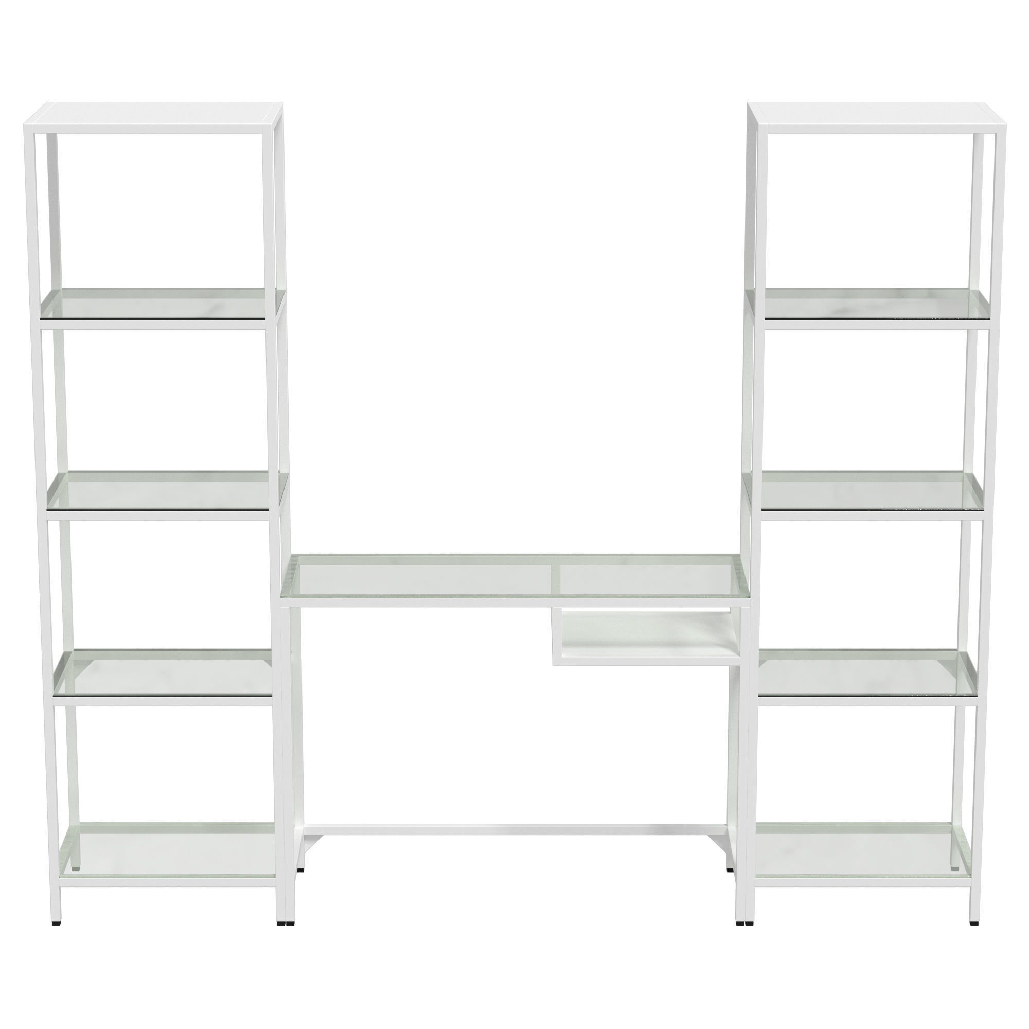 IKEA VITTSJO VETSE Shelving unit with laptop table 3D model_3