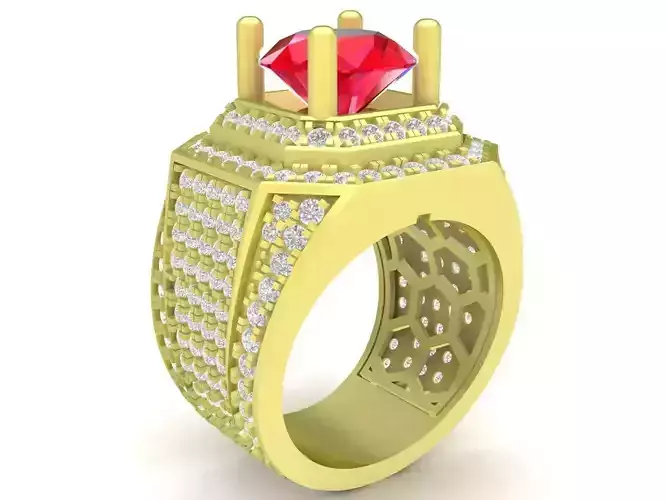 full diamond korea men ring 3822