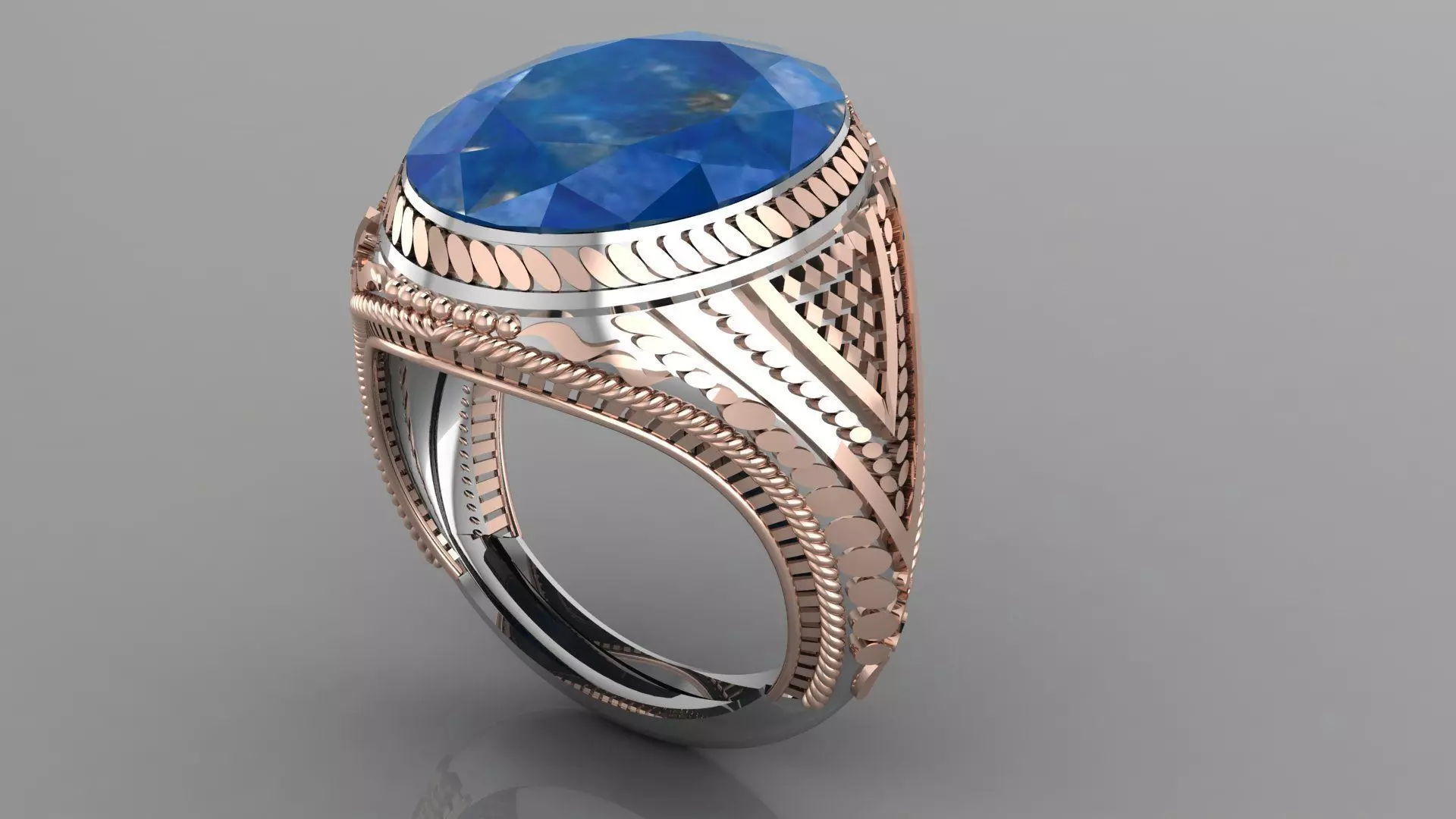 Gents Ring 3D print model_0