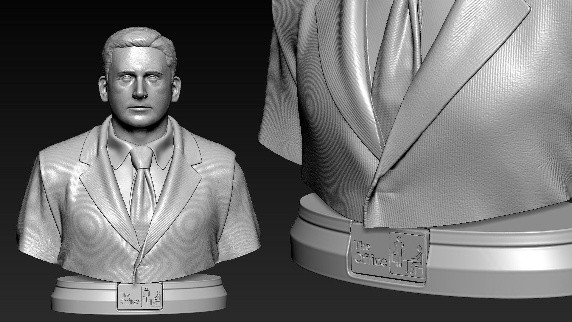 Michael Scott - The Office Bust 3D print model_4