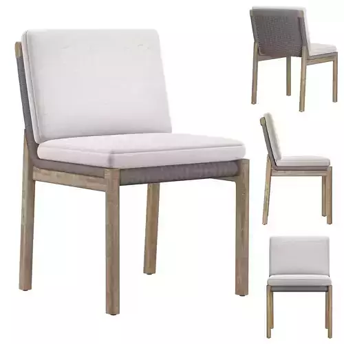 MESA TEAK DINING SIDE CHAIR