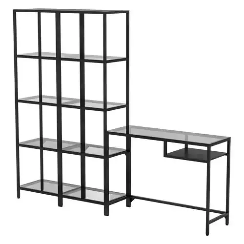 IKEA - VITTSJO VETSE Shelving unit with laptop table 3D model