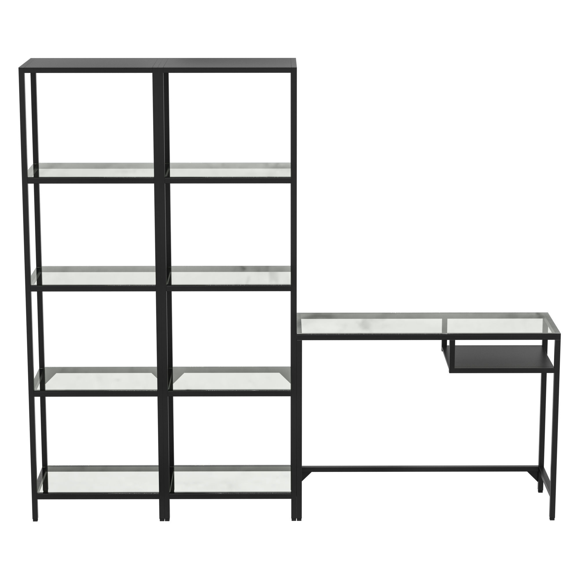 IKEA - VITTSJO VETSE Shelving unit with laptop table 3D model_1