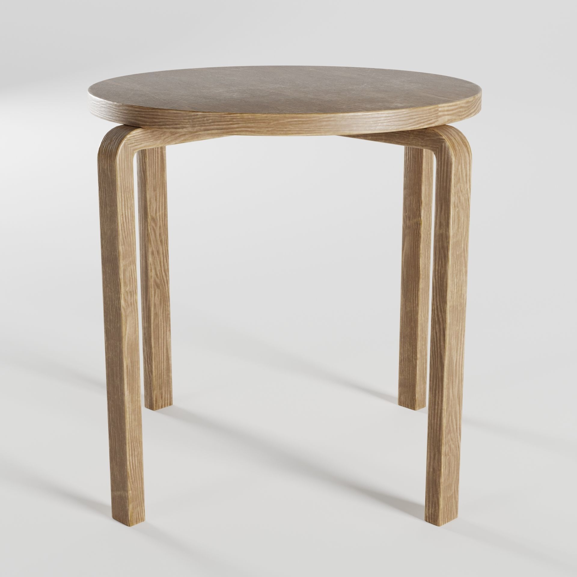 Wooden Bench  3D model_1