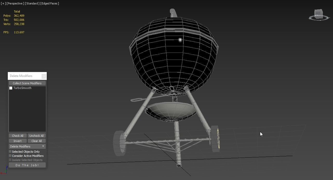 Weber 741001 Original Kettle 22-Inch Charcoal Grill 3D model_5