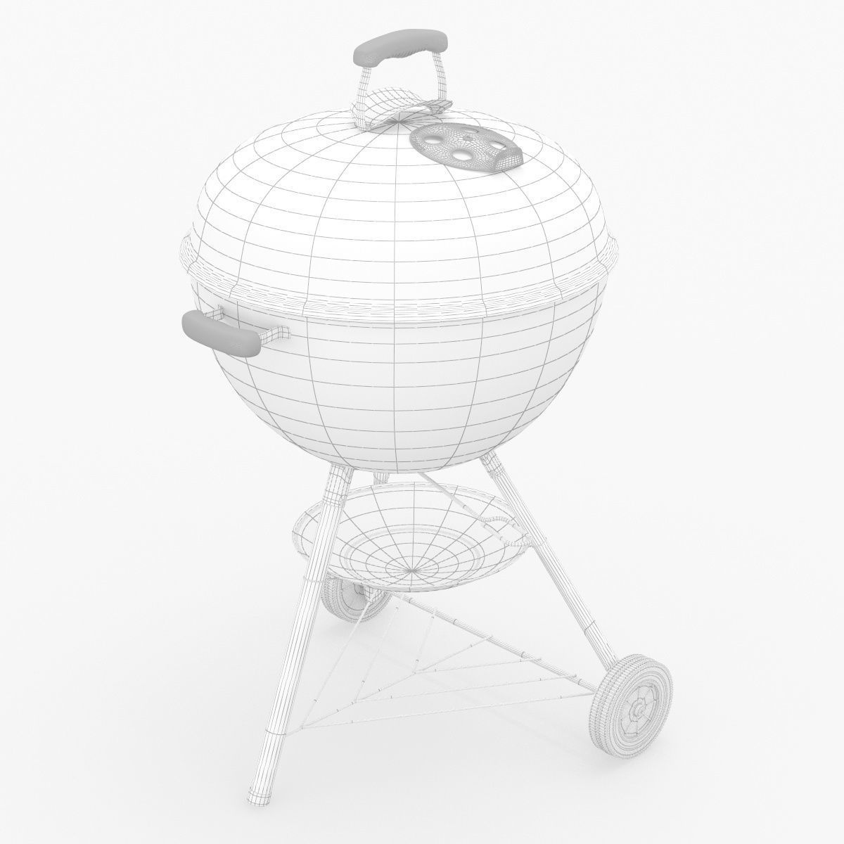 Weber 741001 Original Kettle 22-Inch Charcoal Grill 3D model_31