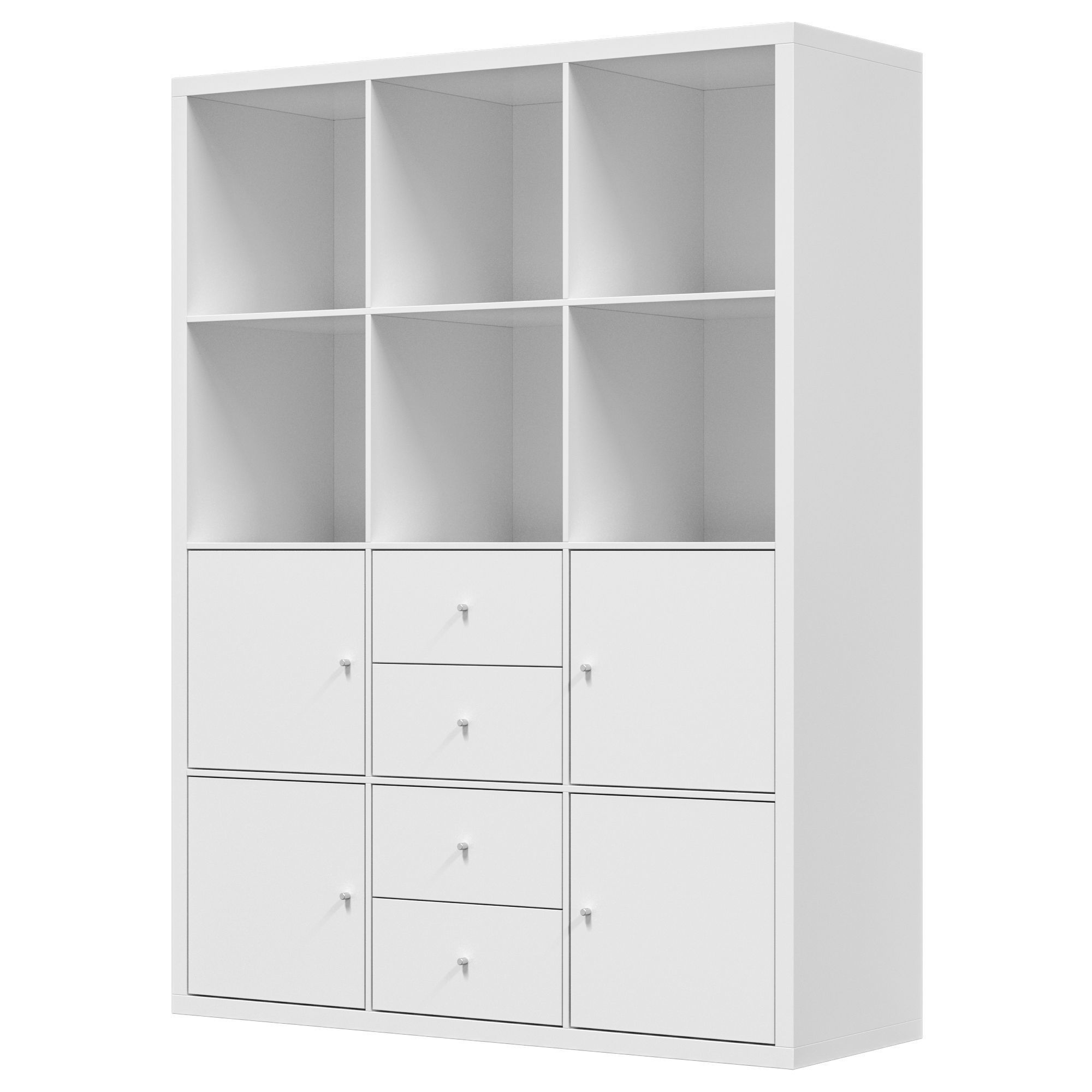 IKEA KALLAX KALLAX Shelving unit 6 inserts 3D model CGTrader