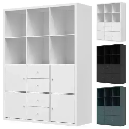 IKEA - KALLAX KALLAX Shelving unit  6 inserts