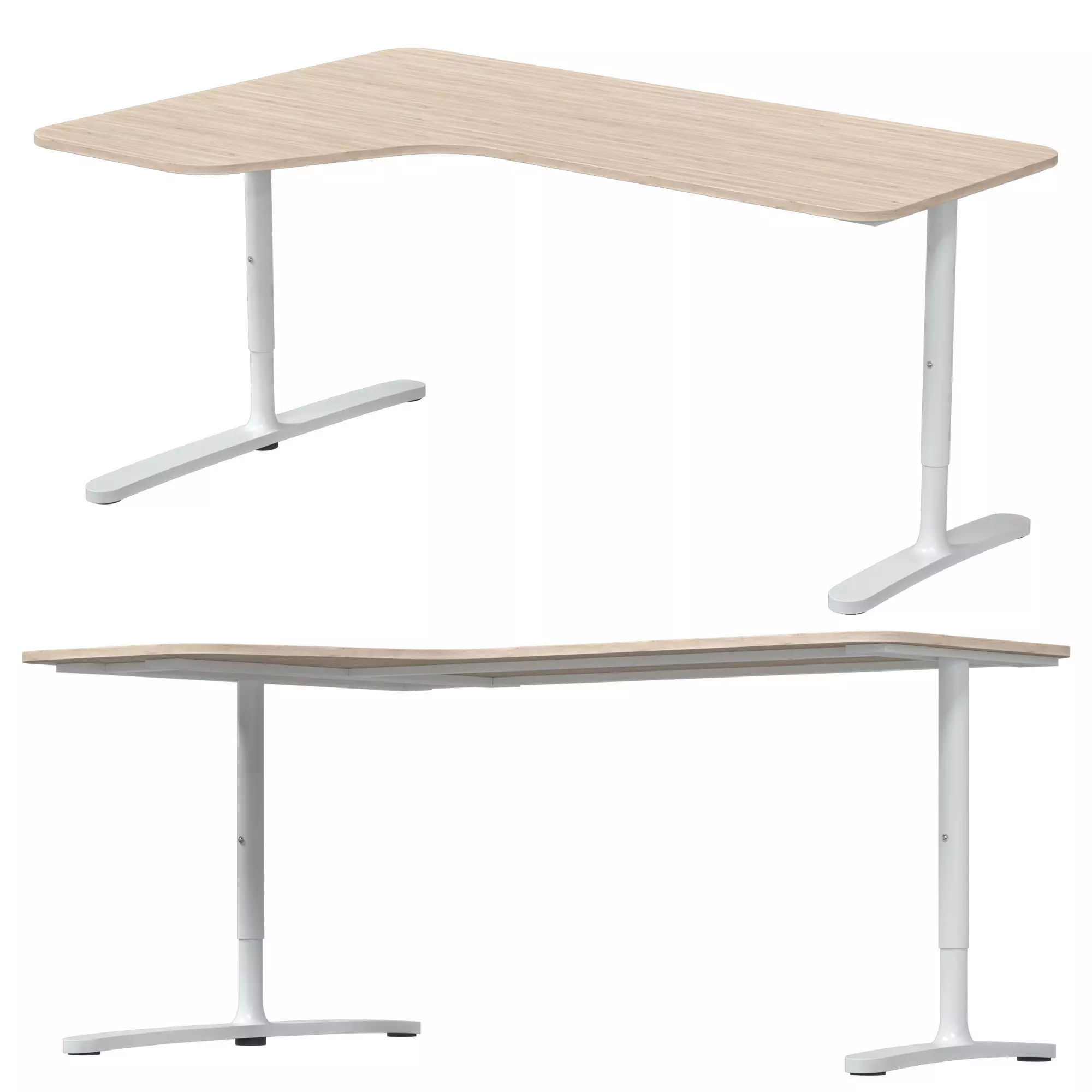 IKEA - BEKANT Corner table left side 3D model