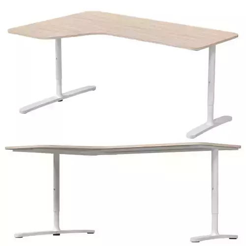 IKEA - BEKANT Corner table left side 3D model
